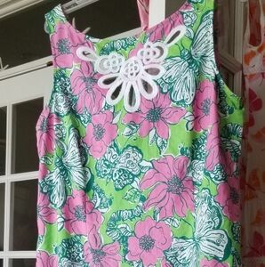 Lilly Pulitzer Dress Sz10 Gorgeous Lace Trim$38.